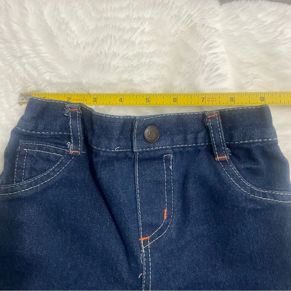 Vintage Carter's Watch the Wear Dark Blue Kids Jeans